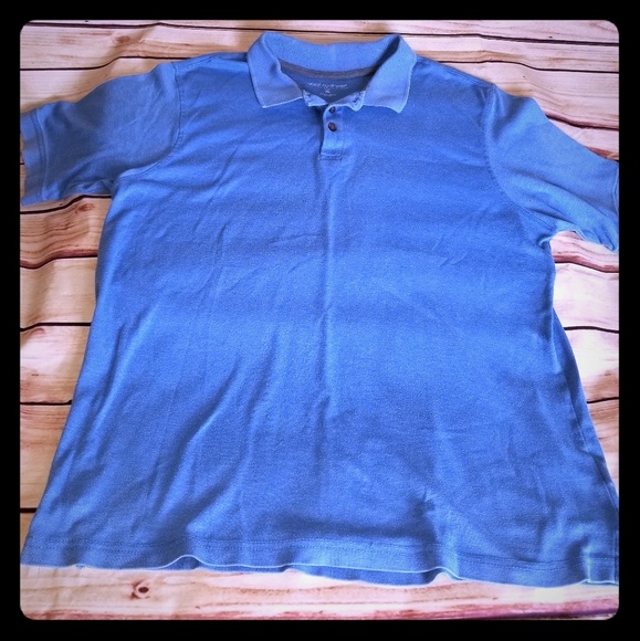 Men's Blue Polo Shirt - Picture 1 of 3